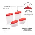 Modular Spice Shaker 4pc Small Containers Modular Spice Shaker 4pc Small Containers